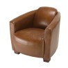 Fauteuil OCTAVE CHICAGO marron vintage