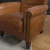 OCTAVE VERONE Vintage Brown Leather Armchair