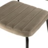Chaise AGATHE en velours taupe - Confort et style tendance