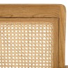 Fauteuil DAK- Bois de Mindi et cannage clair