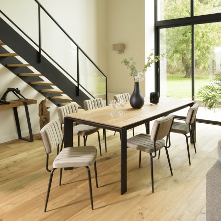 AGATHE Taupe Velvet Chair - Trendy and Comfortable Design