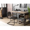 Bureau SIXTINE en teck recyclé - 1 niche et 1 tablette