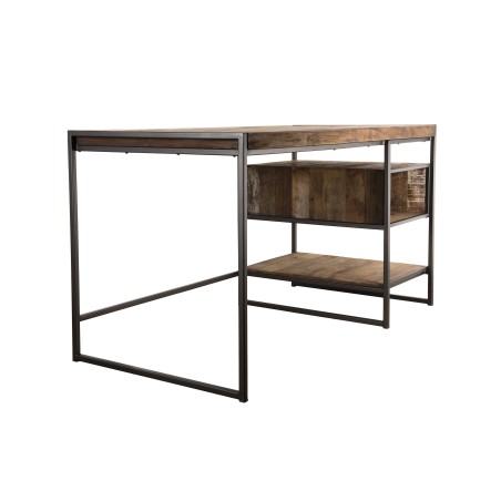 Bureau SIXTINE en teck recyclé - 1 niche et 1 tablette