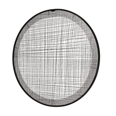 Décoration murale ronde 100x100cm métal noir
