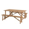 Teak Wood Garden Furniture Set - KIM - 6/8 pers