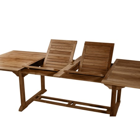 Table de jardin MAEVA en bois Teck huilé - 10/12 personnes