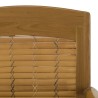 WALLY - Brown Teak and Bamboo Armchair