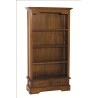 Bibliothèque LORINE marron 3 étagères 2 tiroirs bois Mindi