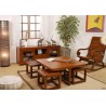 Rockingchair marron bois Mindi LAUREN