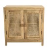 ISA Buffet - 2 Doors Mango Wood and Rattan Natural Color
