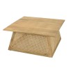 Table basse ISA - Bois de manguier et cannage