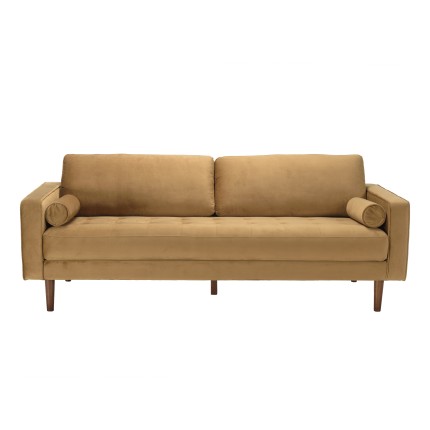 NELSON - MADRID 3 Seater Sofa in Camel Fabric