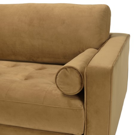 NELSON - MADRID 3 Seater Sofa in Camel Fabric