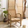 WALLY Light Brown Mindi Armchair with Cane Seat