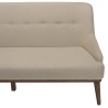 NELSON Beige 2-Seater Sofa with Wooden Legs - Comfortable and Stylish