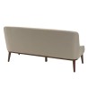 NELSON Beige 2-Seater Sofa with Wooden Legs - Comfortable and Stylish