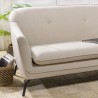 NELSON Beige 2-Seater Sofa - Cozy Living Room Furniture