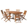 Salon de jardin en bois teck huilé MAEVA - 4/6 pers