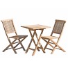 Fun Teak Wood Garden Furniture Set for 2 People | Premium Solid Teak